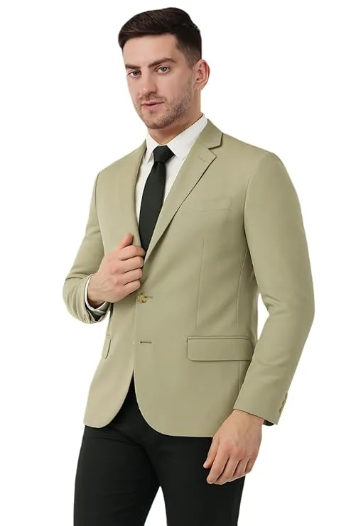 SaintX Men's Formal Blazer | Fully Lined | Slim Fit | Professional Jacket | Premium Business Formal Suit | Office | Wedding | All Purpose