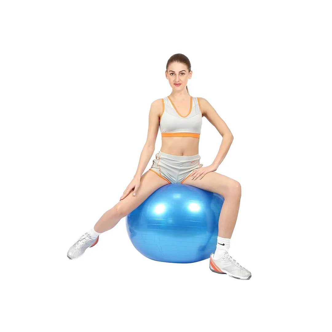 Samson Group Heavy Duty Anti Burst Extra Thick Non-Slip Stability Balance Ball for Fitness , Body Strength, Yoga for Home, Gym, Office with Quick Pump -Universal