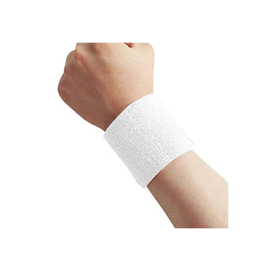 Spanco 1 Pair Cotton Material Wristband for All Sports ,Gym ,Workout ,Yoga & Fitness