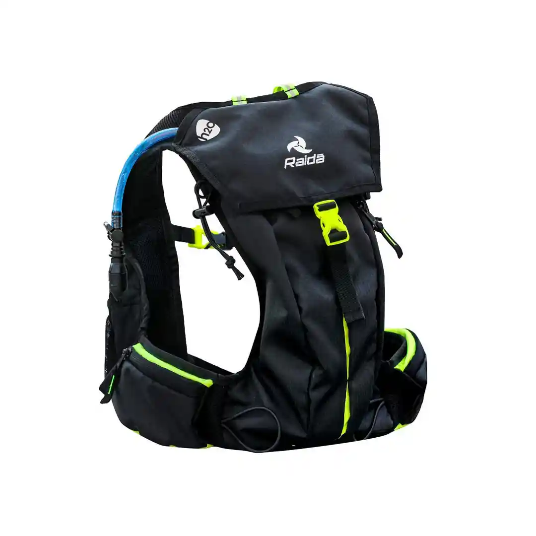 Raida Hydration Mesh Backpack Ultra Series Hi-Viz (Bladder Included, Green)