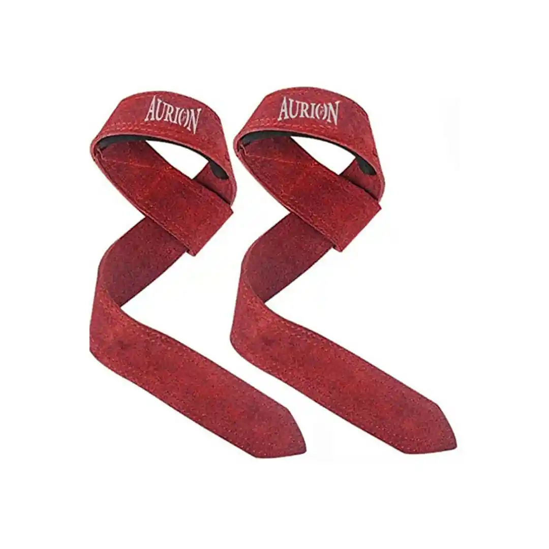 Aurion Fitness 1.5 Premium Genuine Leather Lifting Wrist Straps for Men and Women Wrist Support 19 in Length | Relief Wrist Pain Remedy